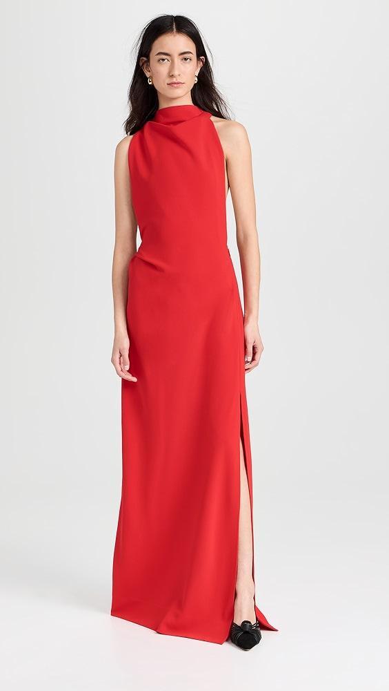 Proenza Schouler Faye Backless Dress In Matte Viscose Crepe | Shopbop Product Image