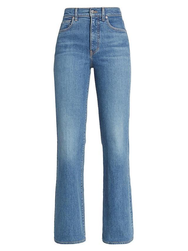 Womens Crosbie High-Rise Slim Straight-Leg Jeans Product Image