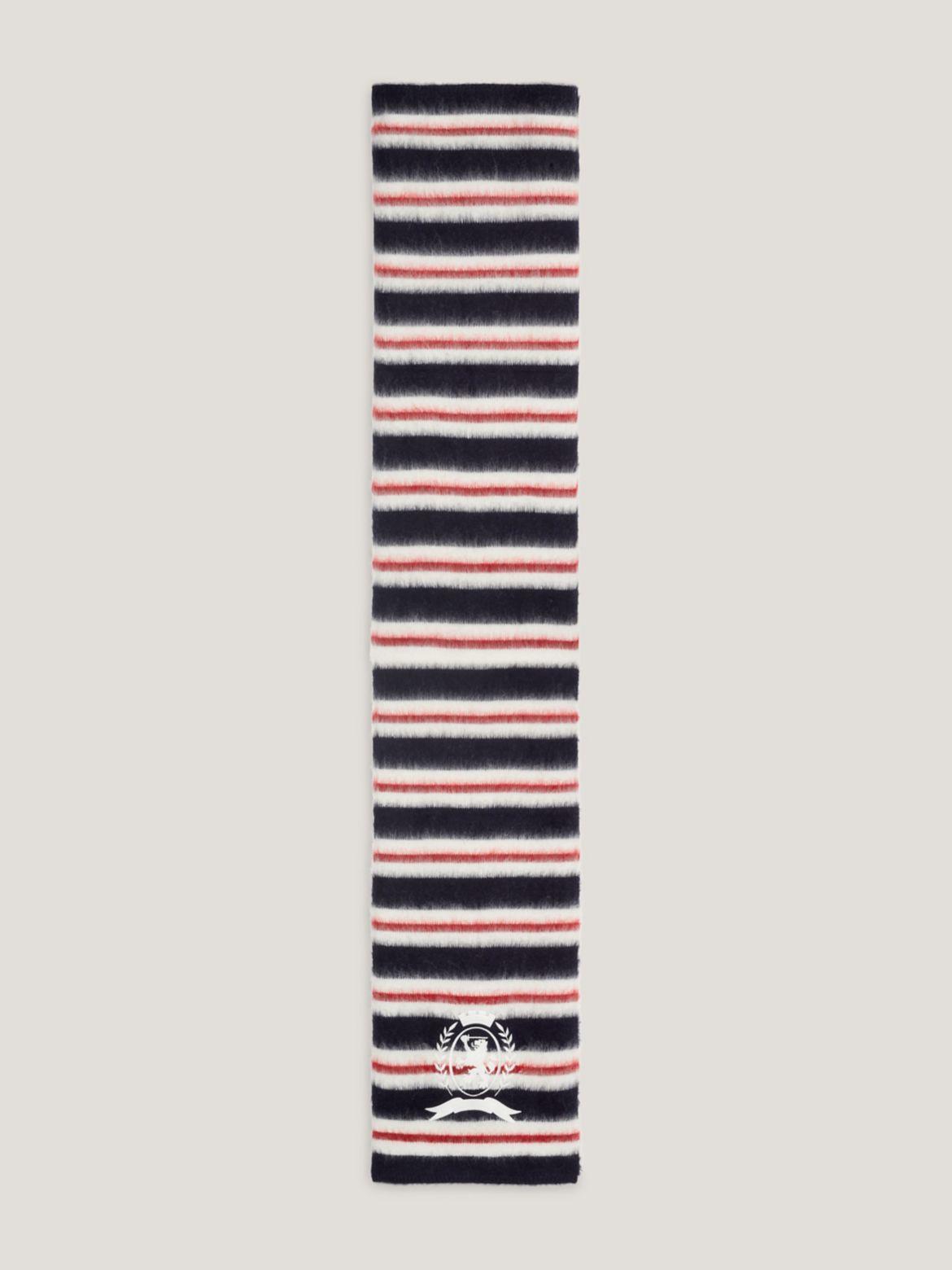 Tommy Hilfiger Women's Rugby Stripe Crest Scarf Product Image