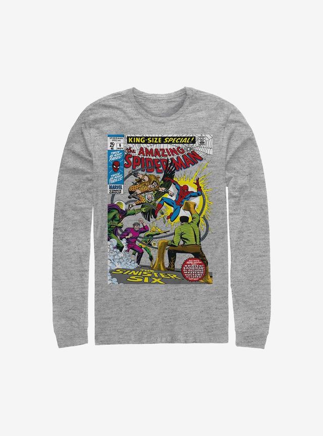 Marvel Spider-Man Comic Long-Sleeve T-Shirt Product Image