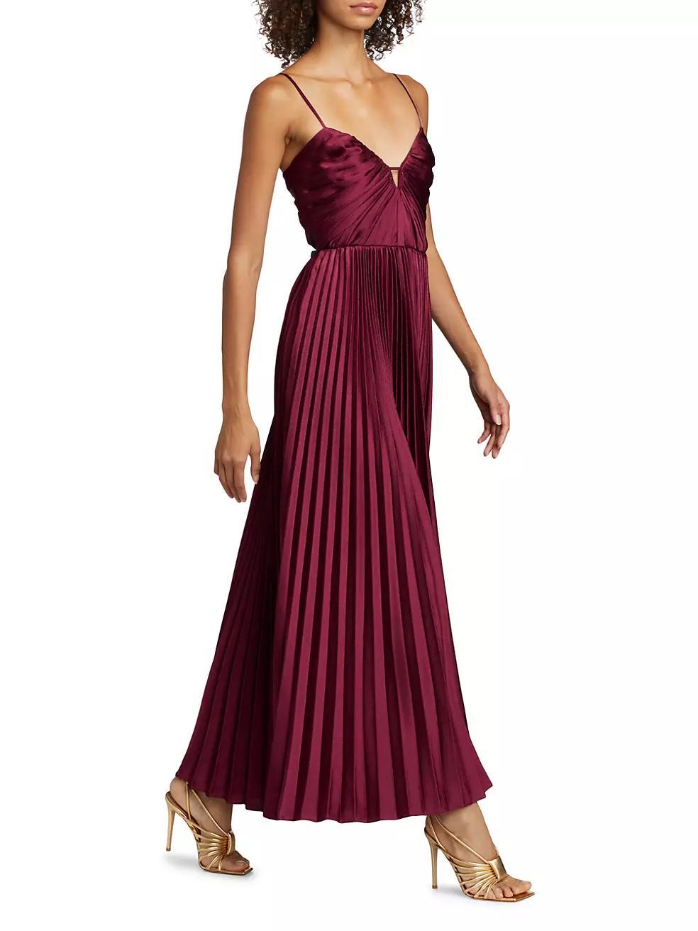 Suzette Satin Maxi Dress Product Image