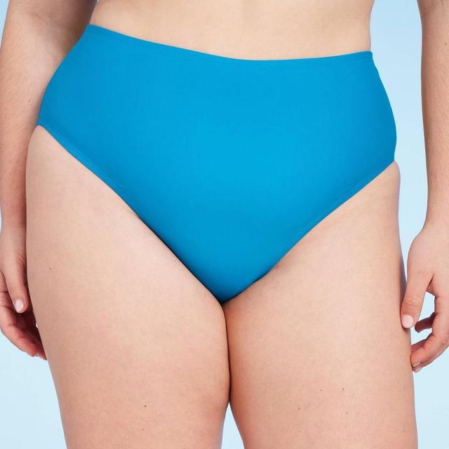 Womens Hipster Cheeky Bikini Bottom - Shade & Shore Blue Product Image