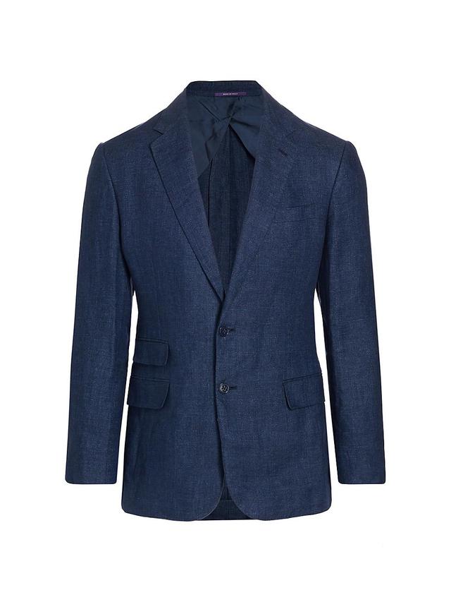 Mens Kent Linen Single-Breasted Blazer Product Image