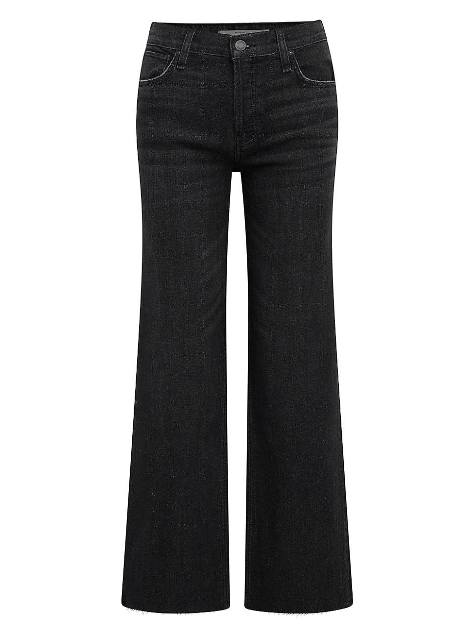 Womens Rosie High-Rise Wide-Leg Jeans Product Image