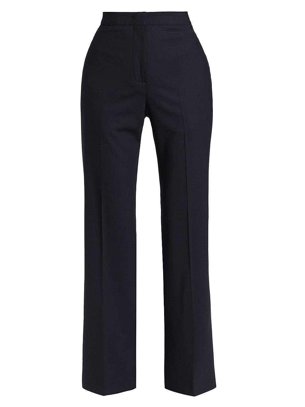 Womens Stretch Wool Straight-Leg Pants Product Image