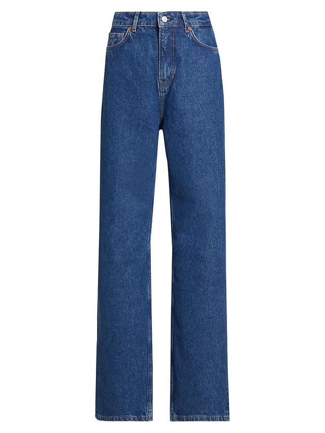 Womens Wilder High-Rise Wide-Leg Jeans Product Image