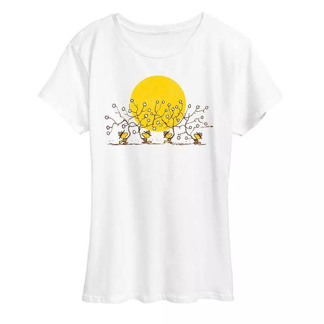 Womens Peanuts Woodstock Marshmallows Graphic Tee Product Image