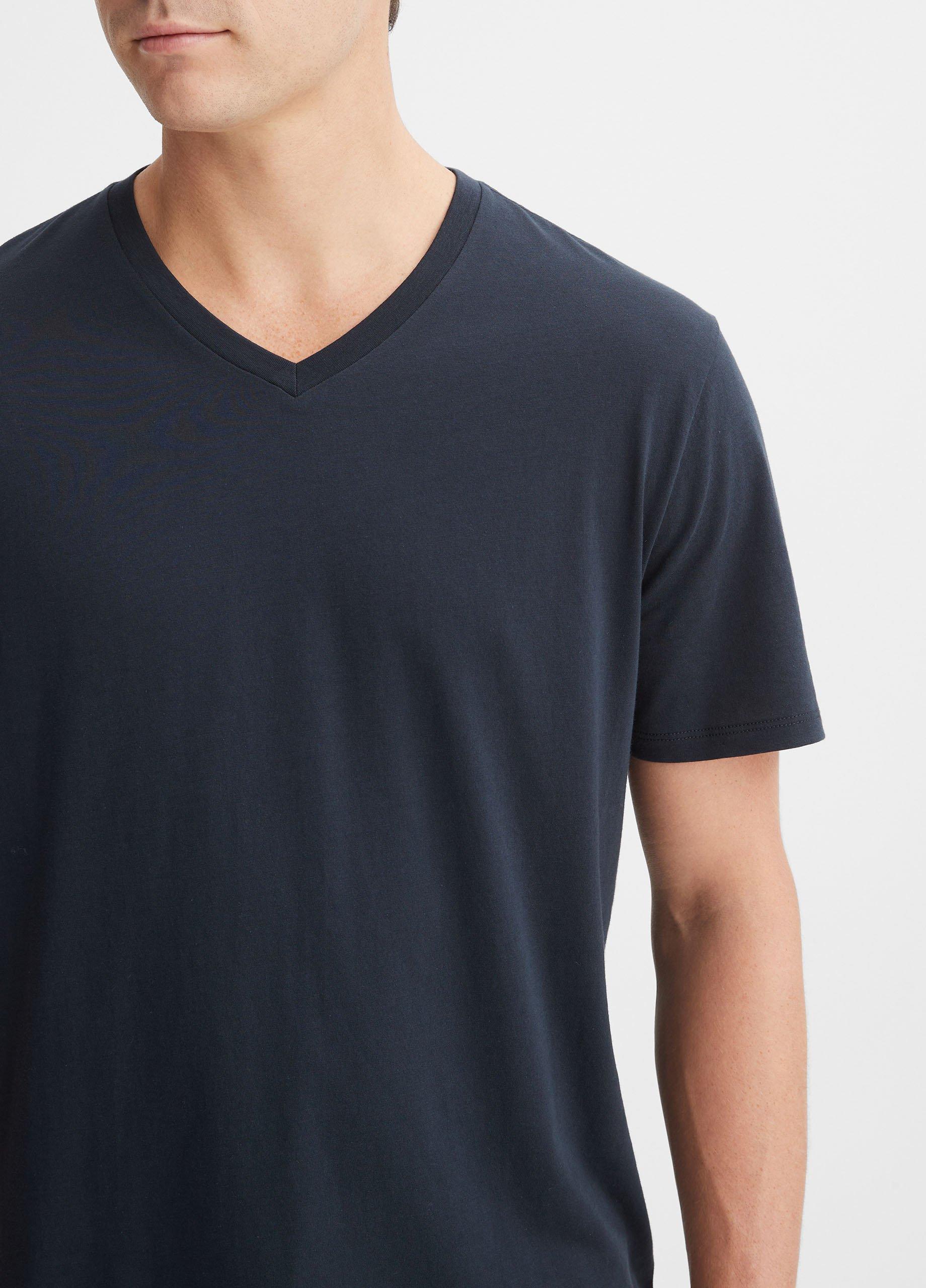 Pima Cotton V-Neck T-Shirt Product Image