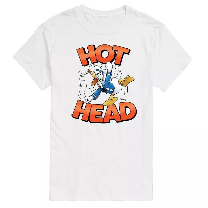 Disneys Mickey Mouse & Friends Donald Duck Mens Hot Head Graphic Tee Product Image