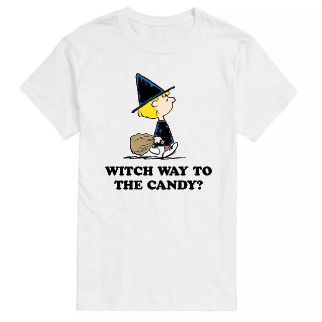 Mens Peanuts Witch Way Candy Tee Product Image