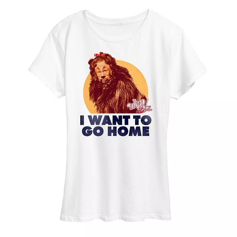 Womens The Wizard Of Oz Lion Home Graphic Tee Product Image