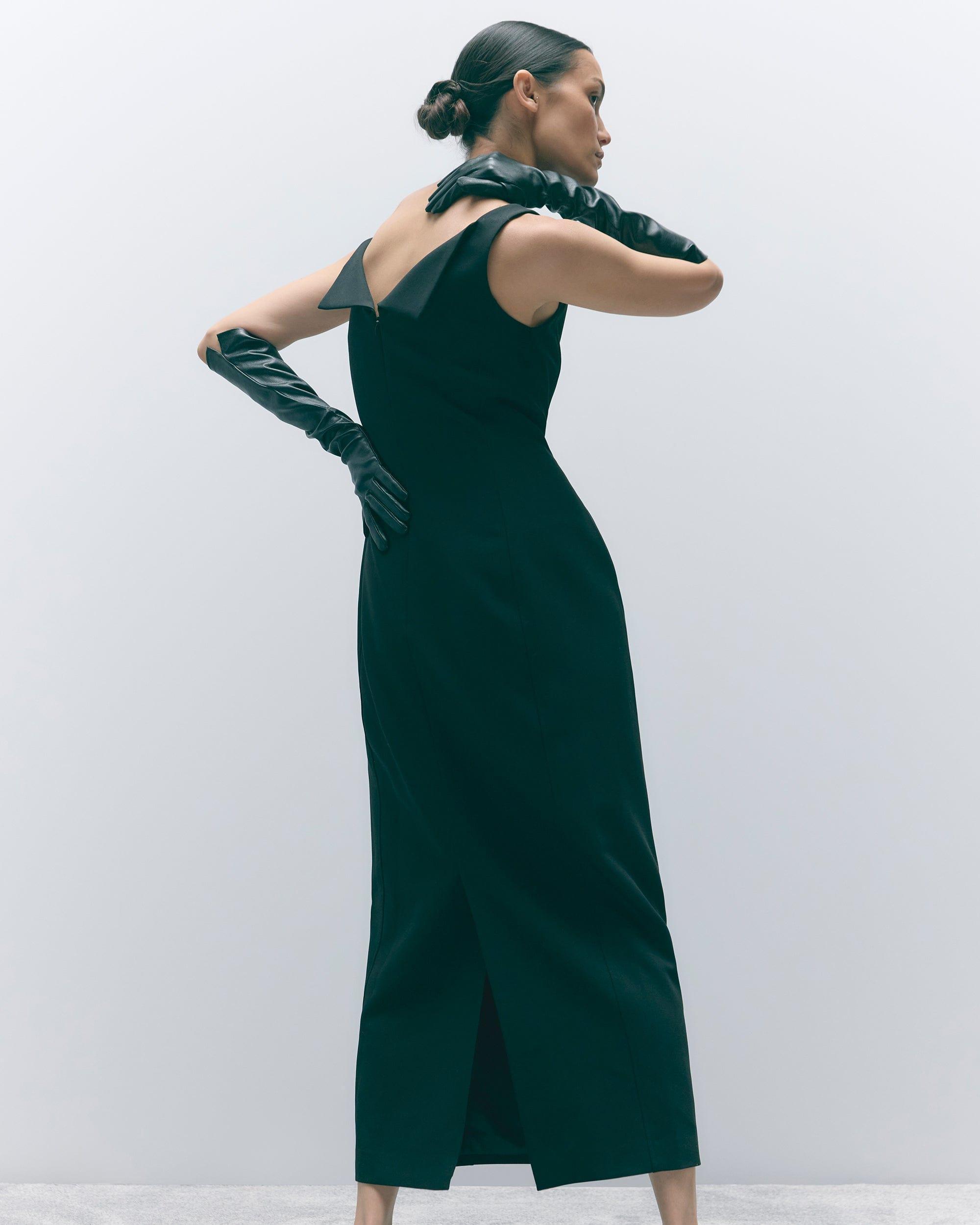 Thanya Wide-Neck Split-Back Dress Product Image