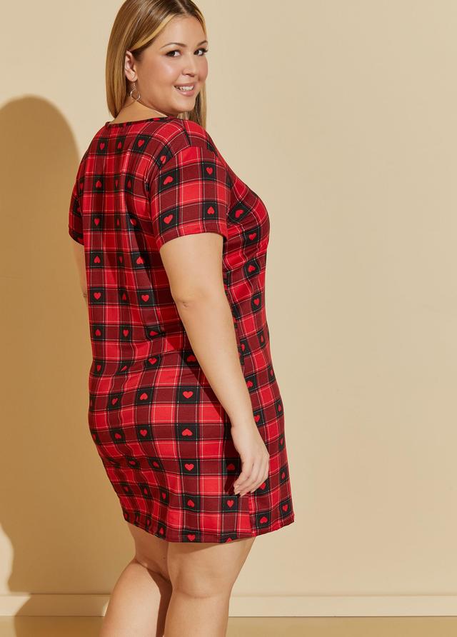 Cozy Couture Plaid Sleepshirt Product Image