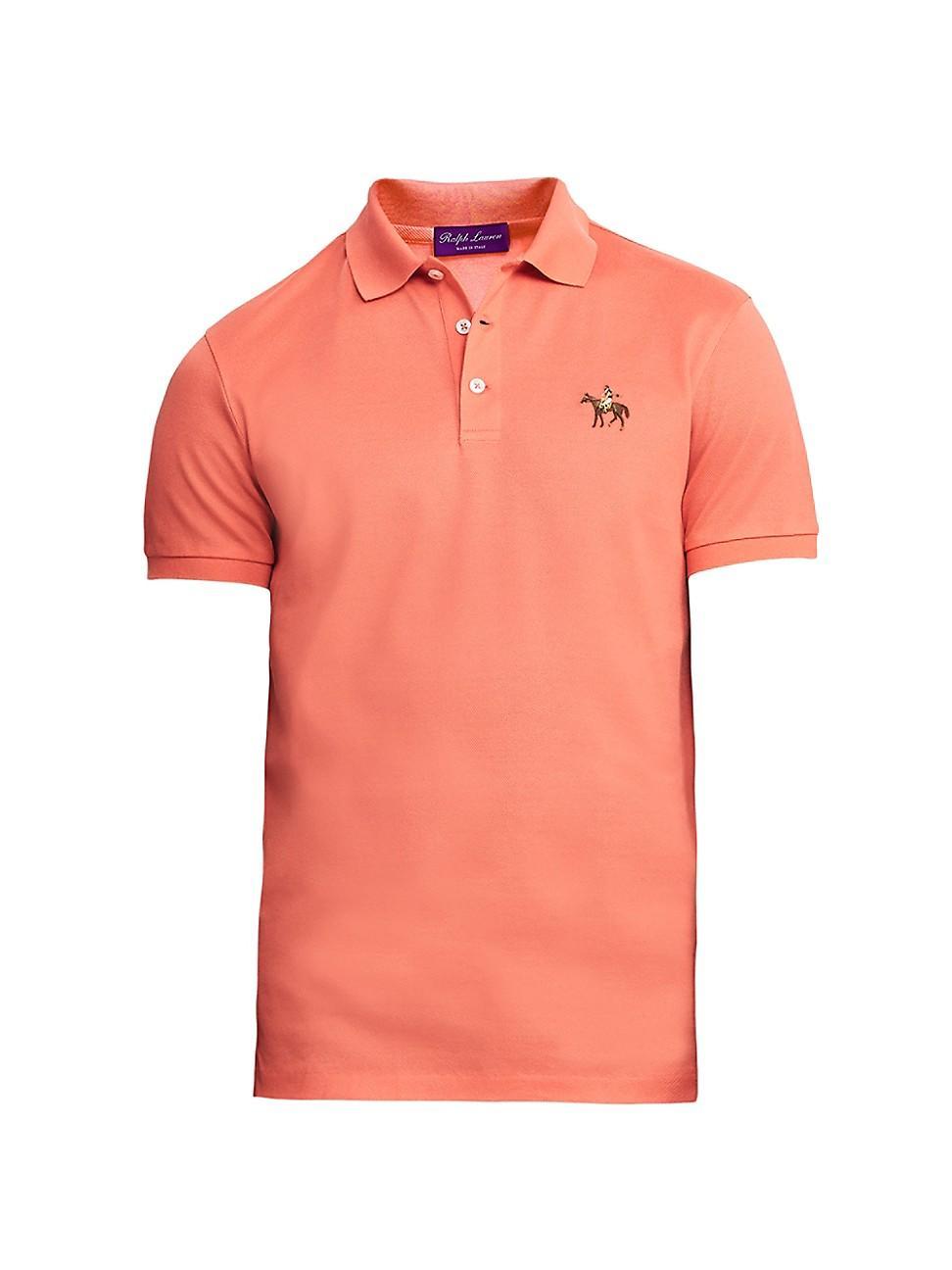 Mens Cotton Pique Standing Horse Polo Product Image