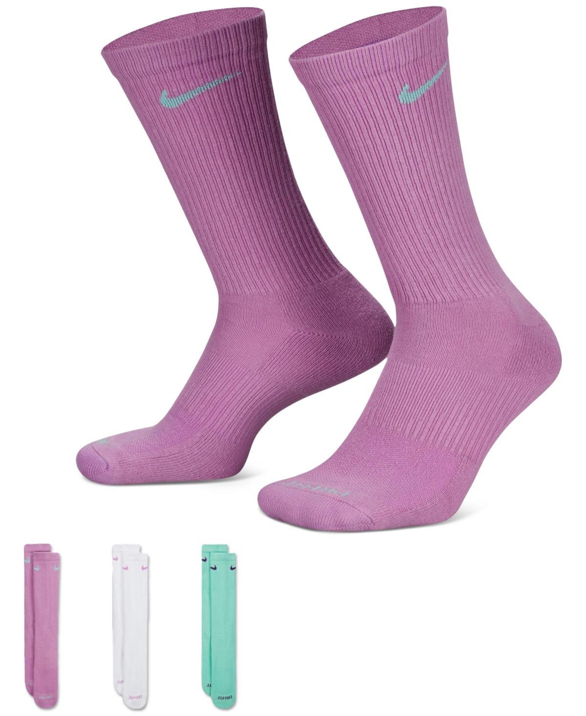 Nike Unisex Everyday Plus Cushioned Training Crew Socks 3 Pairs - Multicolor Product Image