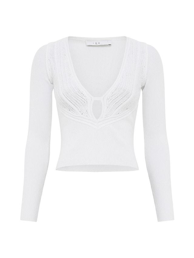 Womens Nouara Crochet Sweater Product Image