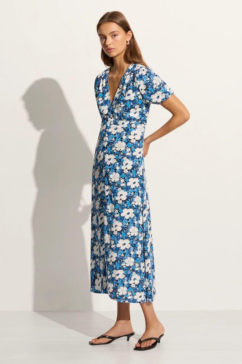 Bellavista Midi Dress Vita Bella Floral Blue (Exclusive) - Final Sale Product Image