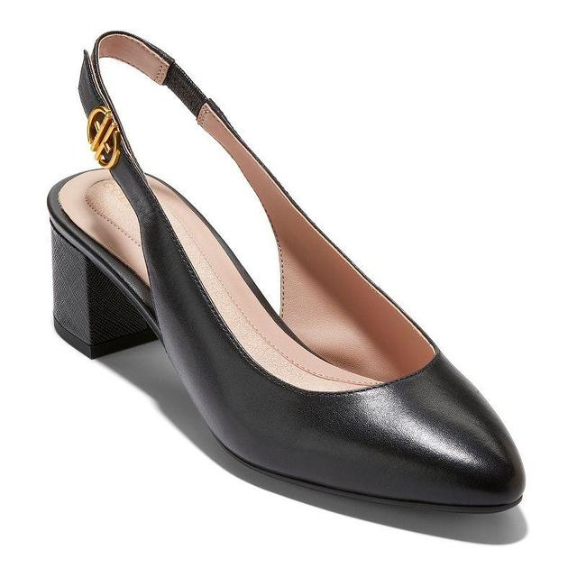 Cole Haan The Go-To Slingback Pump 45 mm Leather) Women's Shoes Product Image