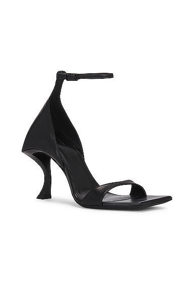 Balenciaga Hourglass Sandal in Black Product Image