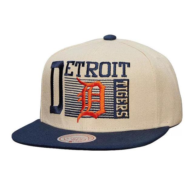 Mens Mitchell & Ness Cream Detroit Tigers Cooperstown Collection Speed Zone Snapback Hat Product Image