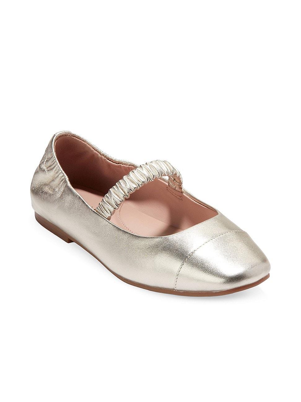 Womens Yvette Leather Ballet Flats product image