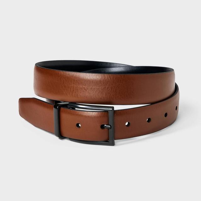 Mens Two-in-One Reversible Dress Belt - Goodfellow & Co Brown Product Image