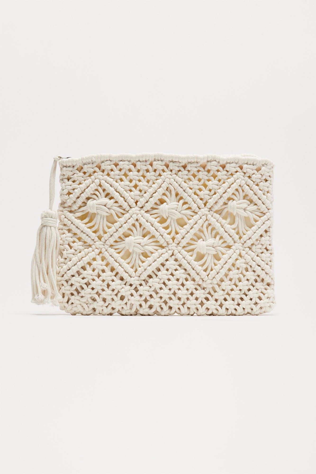 Stranded In Paradise Clutch - Ivory Product Image