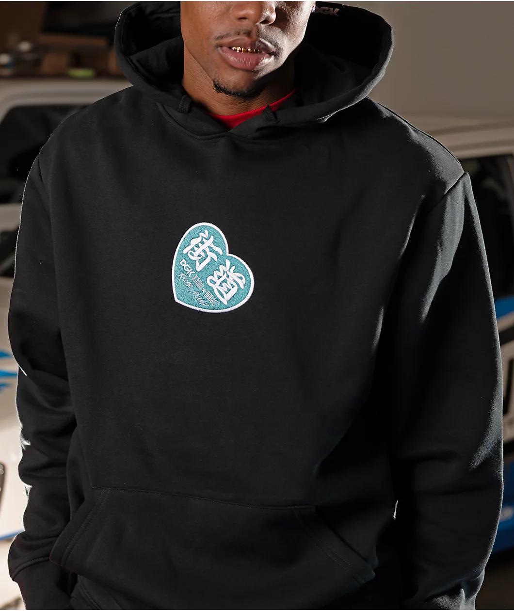 DGK x Kaido House Zokusha Black Hoodie Product Image