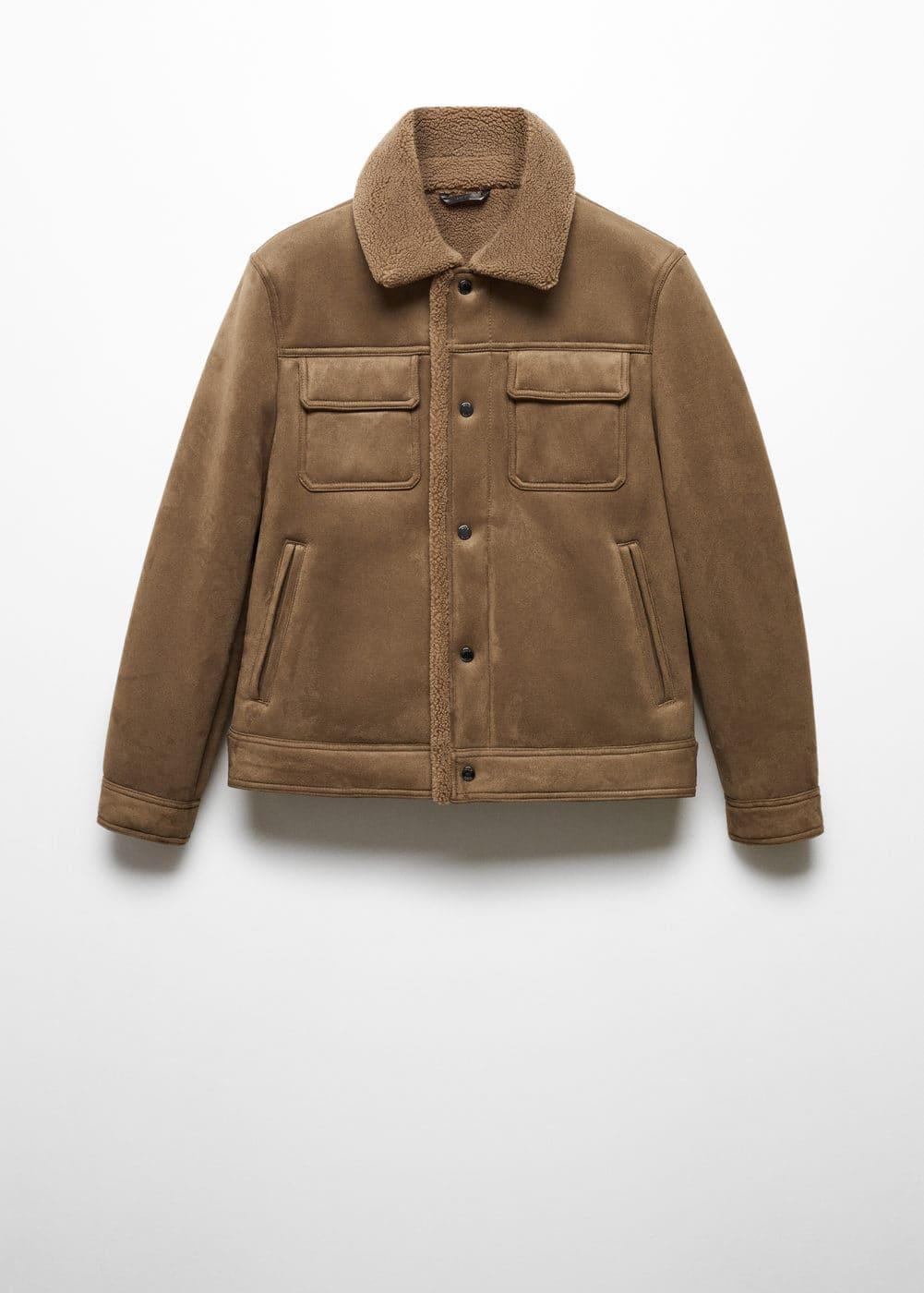 Mango Mens Shearling-Lined Jacket Product Image