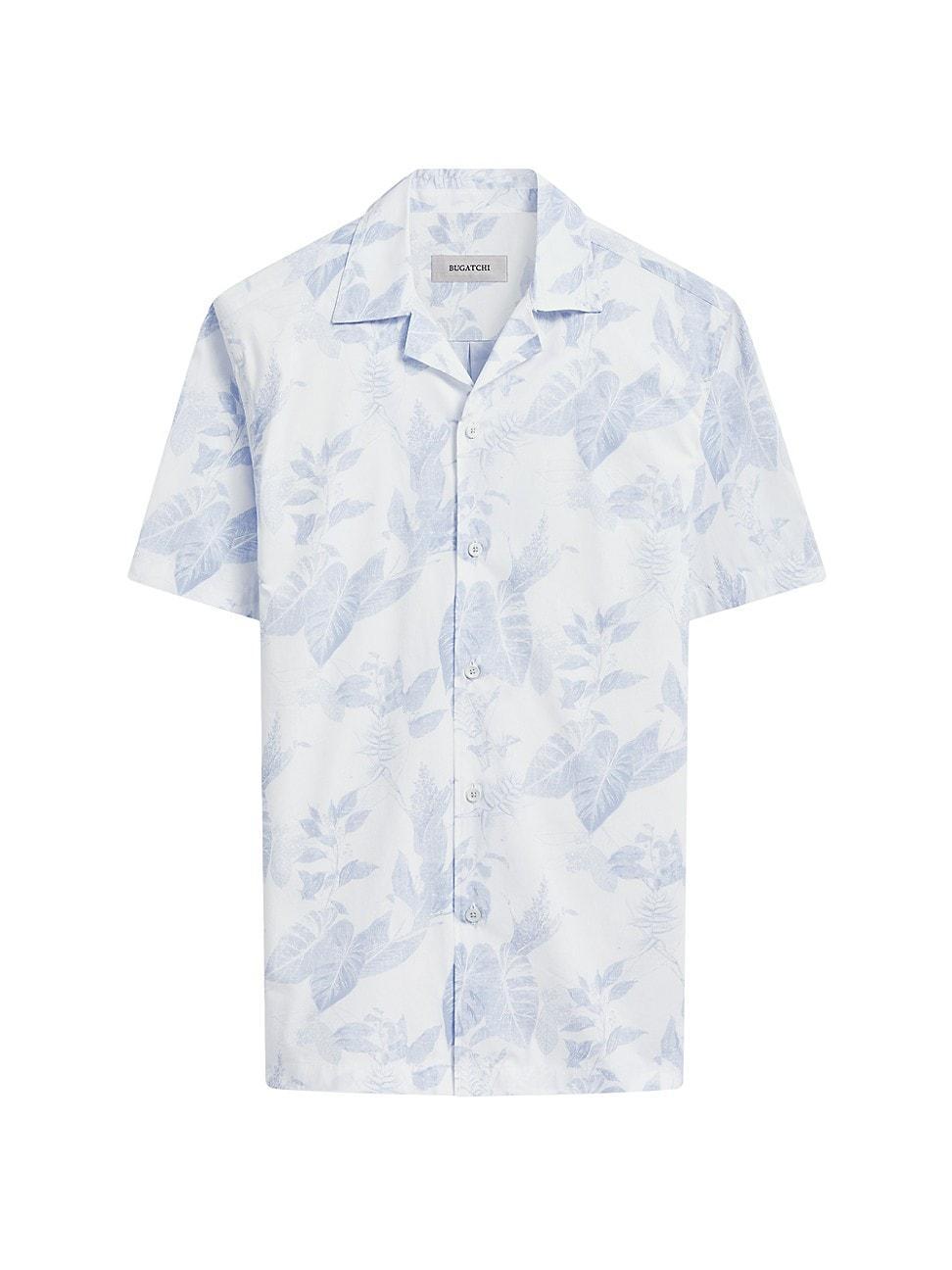 Mens Orson Botanical Cotton-Blend Short-Sleeve Button-Up Shirt Product Image