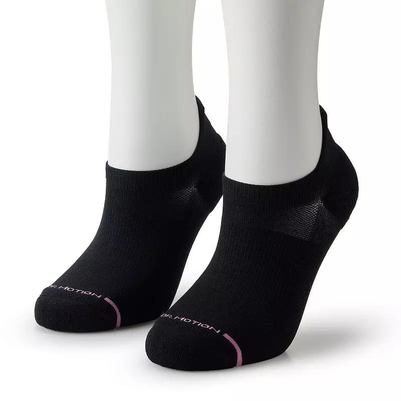 Womens Dr. Motion 2-pk. Ultra Light High Tab Performance Ankle Socks Product Image