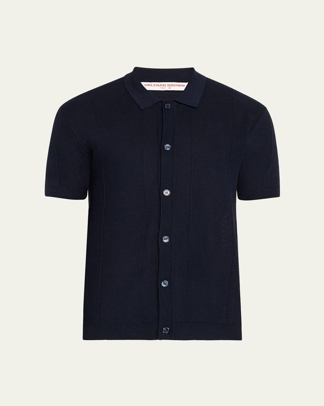 Mens Tiernan Mercerized Pique Button-Down Shirt Product Image