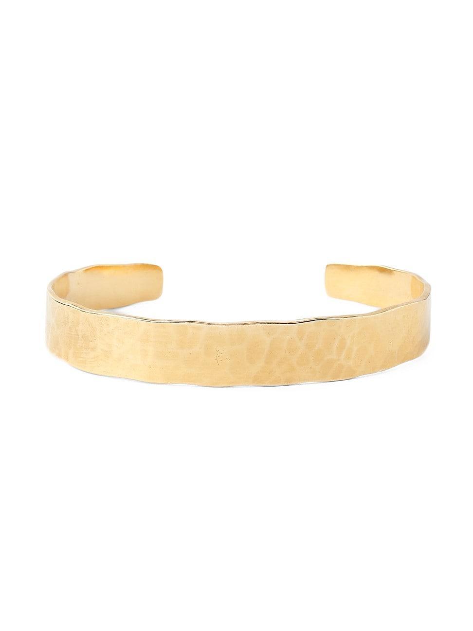 Womens 18K Goldplated Hammered Cuff Bracelet product image