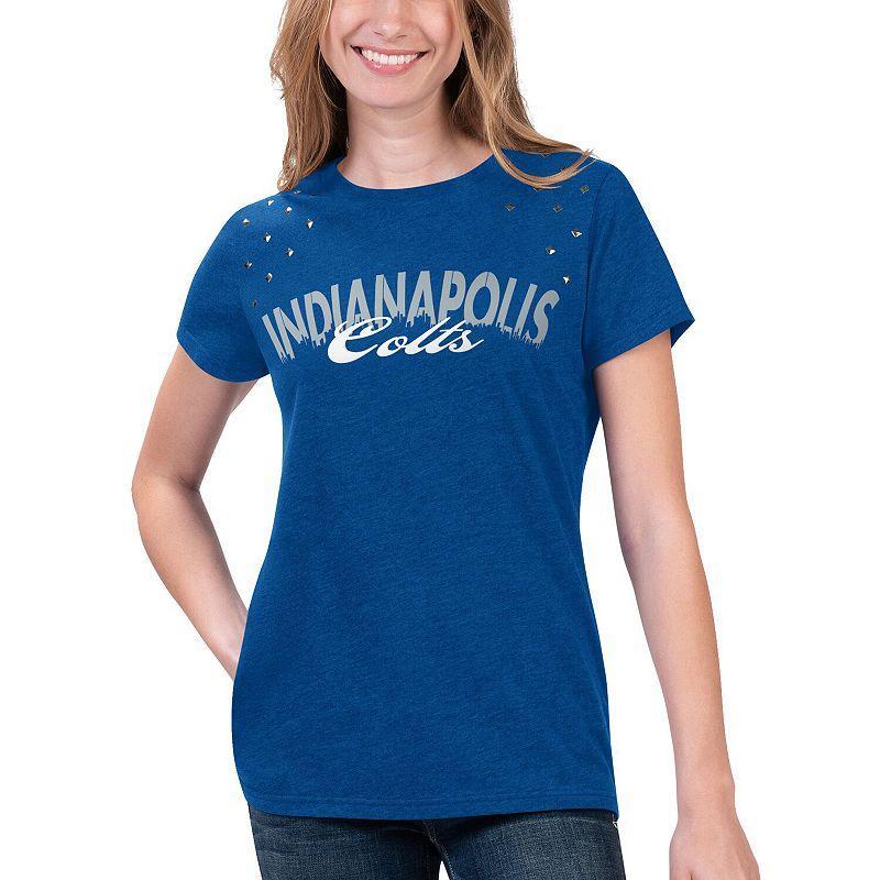 Womens G-III 4Her by Carl Banks Heathered Royal Indianapolis Colts Main Game T-Shirt Blue Product Image