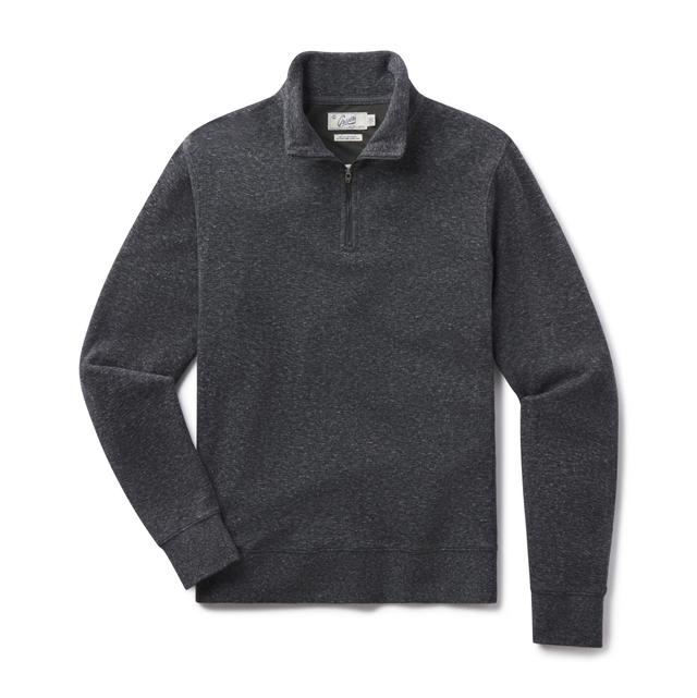 New Windsor Double Cloth 1/4 Zip Mock - Charcoal Heather Product Image