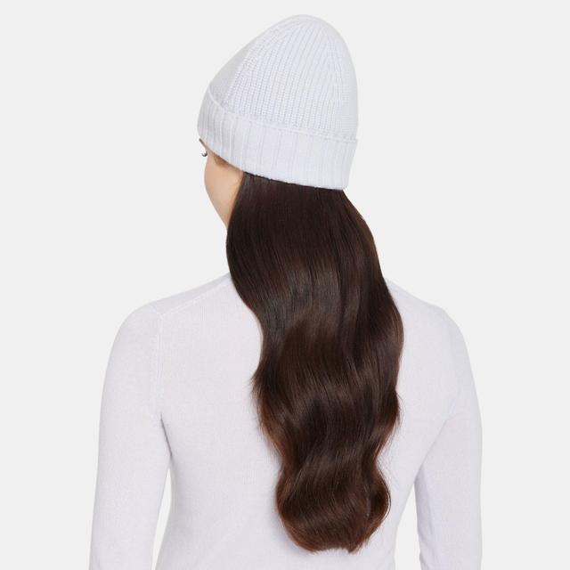 Wool-Cashmere Rib Knit Beanie | Theory Outlet Product Image