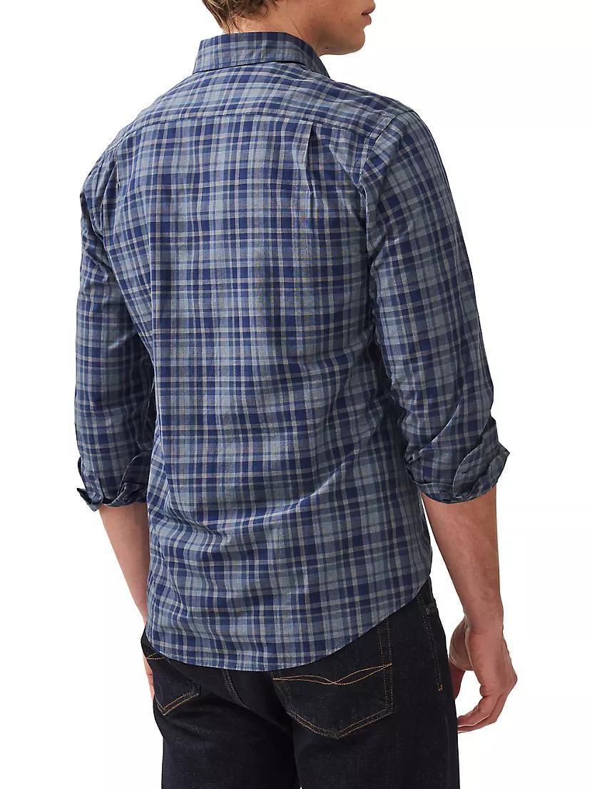 Monavale Check Cotton Button-Front Shirt Product Image