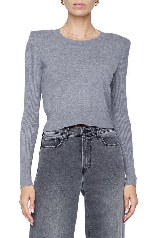 Womens Sky Crewneck Crop Sweater Product Image