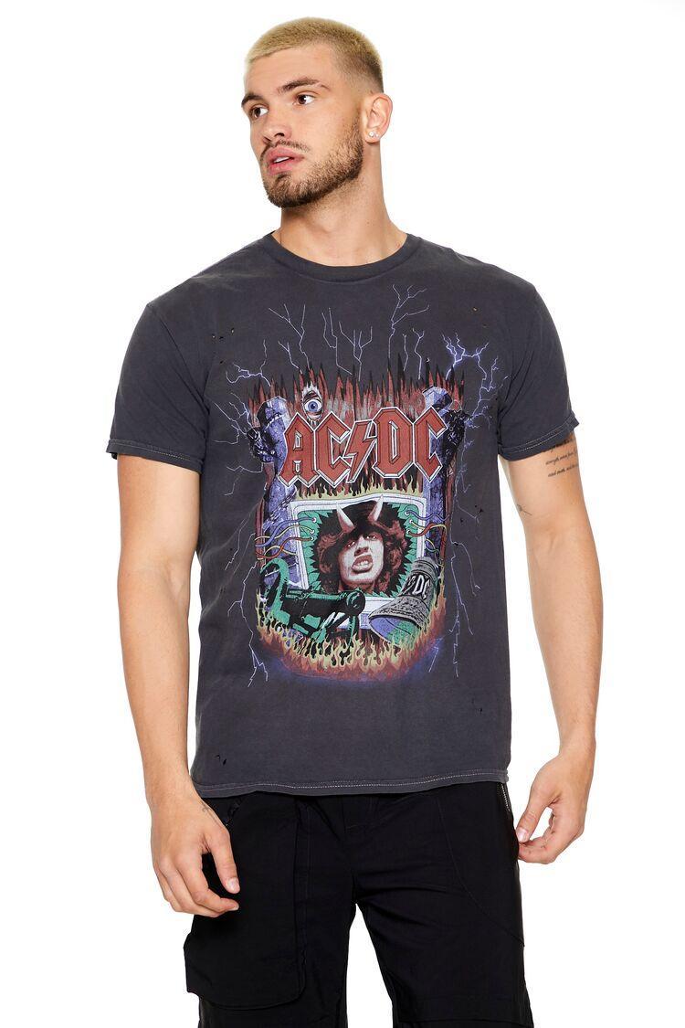 Distressed ACDC Graphic Tee | Forever 21 Product Image