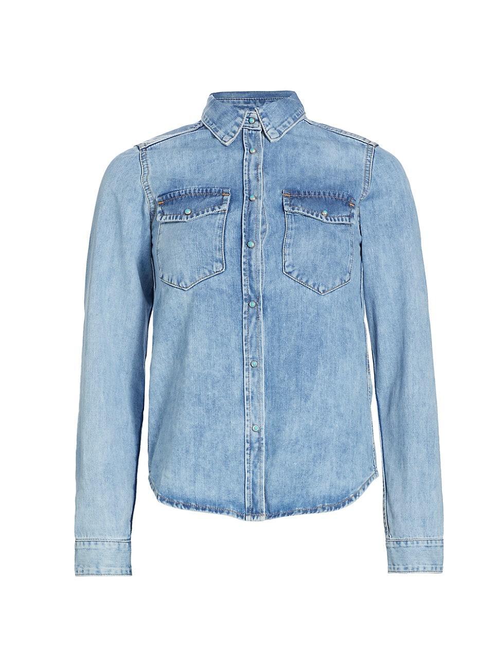 Womens Brigitte Denim Shirt Product Image