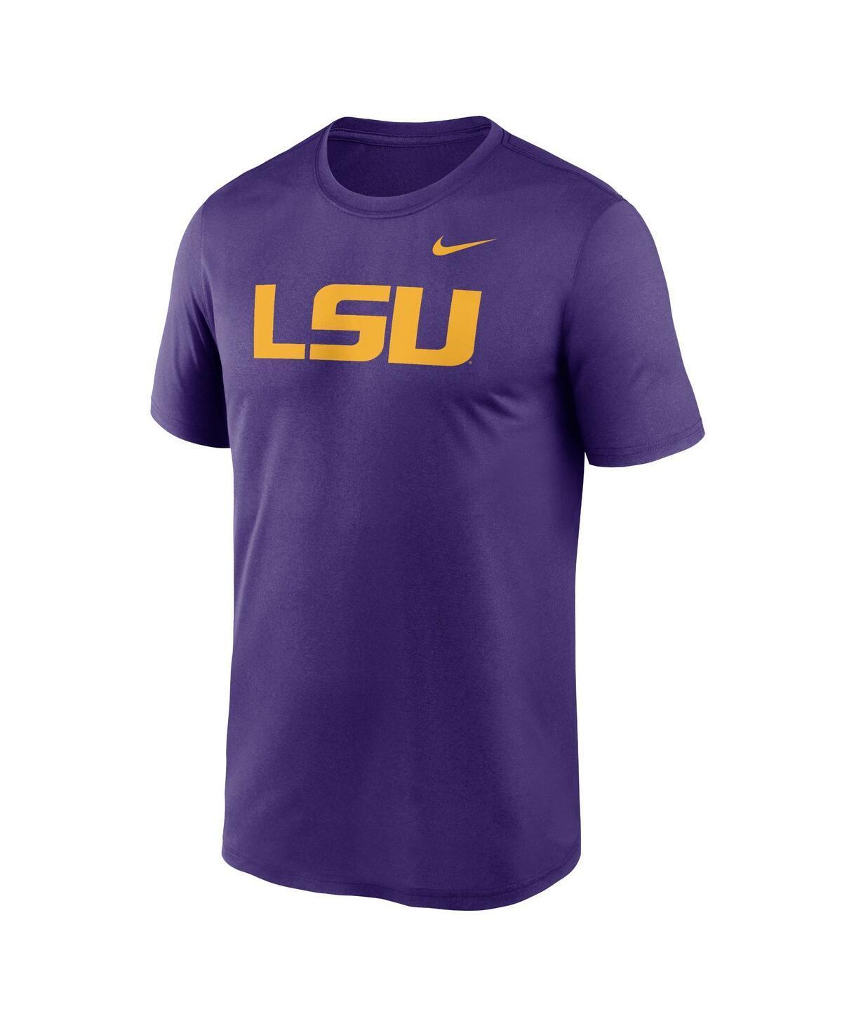 NIKE Lsu Tigers Primetime Evergreen Logo  Men's College T-shirt In Purple Product Image