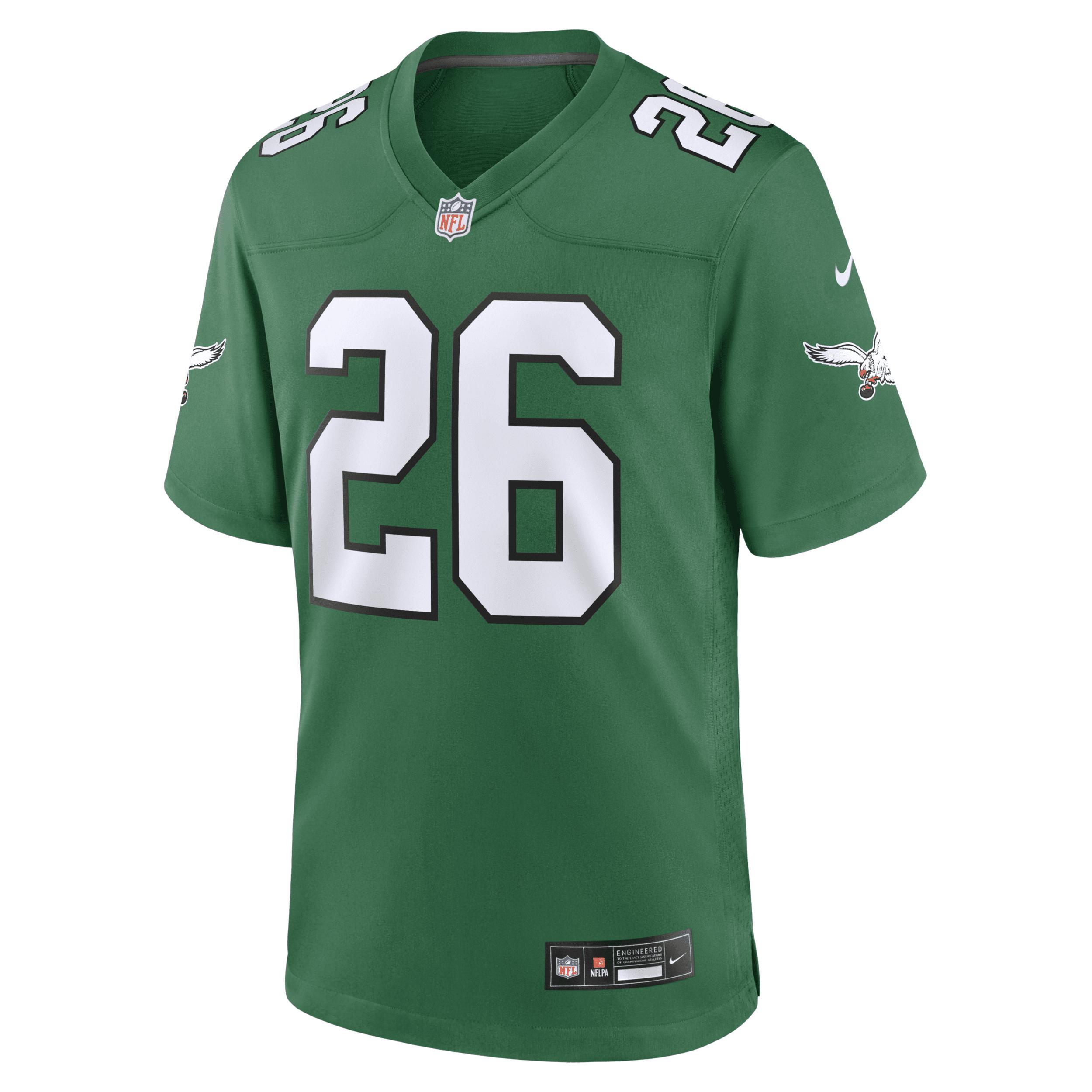 Mens Nike Saquon Barkley Kelly Philadelphia Eagles Alternate Game Jersey Product Image