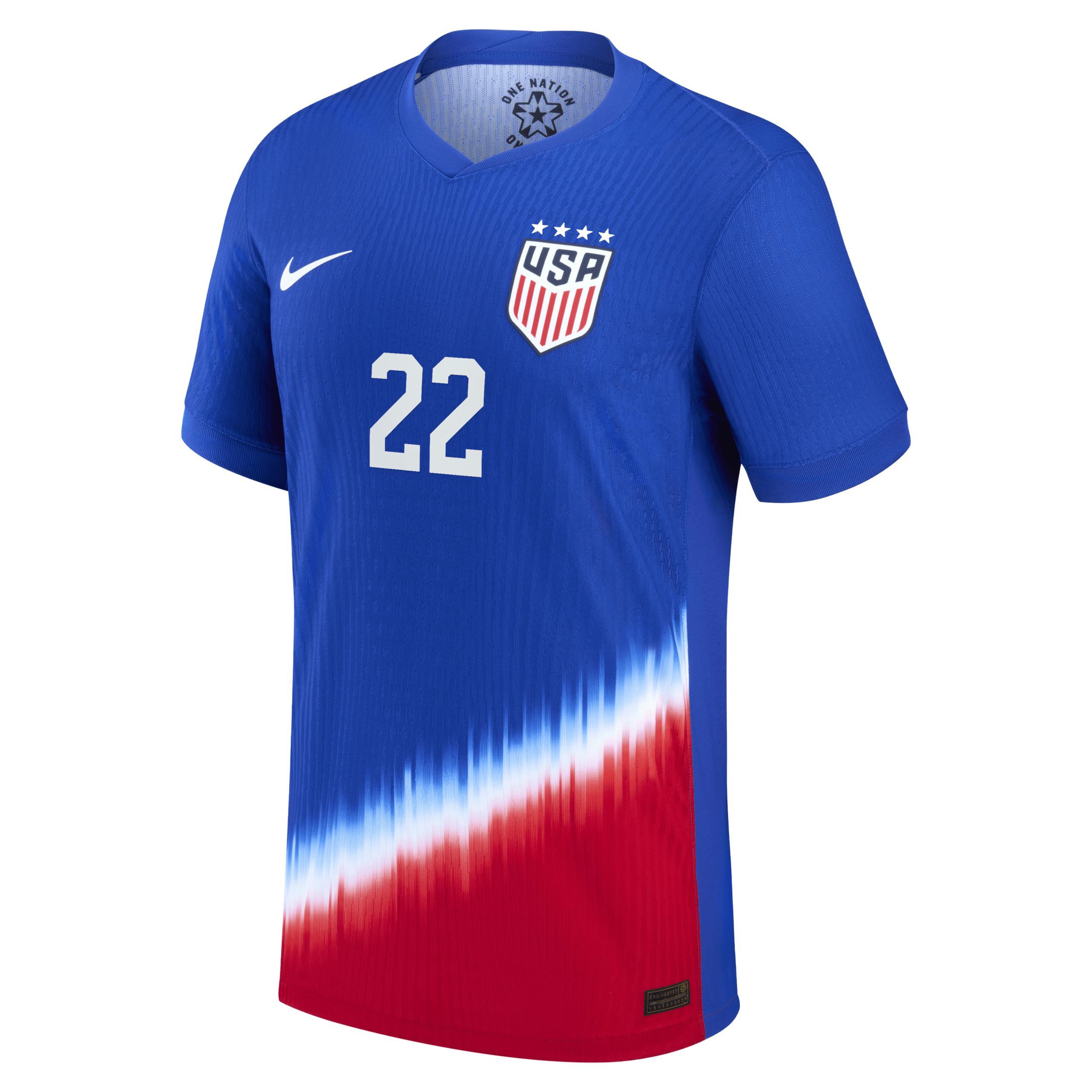 Trinity Rodman USWNT 2024 Match Away Nike Mens Dri-FIT ADV Soccer Jersey Product Image