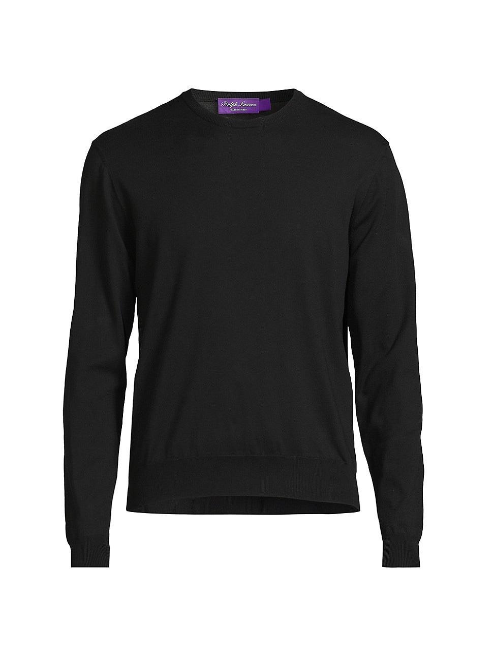 Mens Crewneck Cotton Sweater Product Image