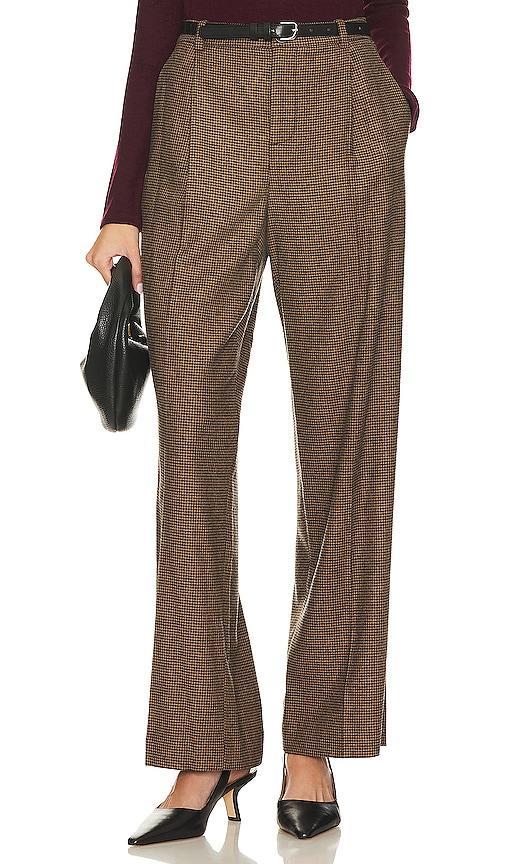 Houndstooth Pleat Front Pant product image