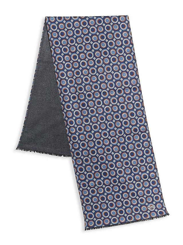 Mens Circular Dots Silk Scarf Product Image