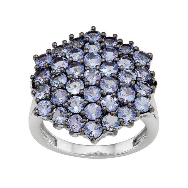 Jewelexcess Sterling Silver Tanzanite Cluster Ring, Womens Product Image