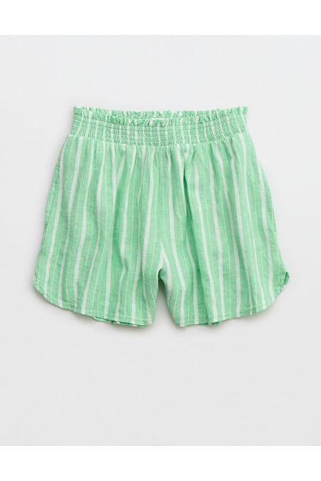 Aerie Pool-To-Party Linen Blend High Waisted Short Women's Product Image