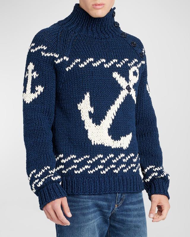 Mens Anchor Knit Sweater Product Image