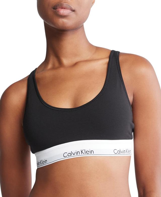 Calvin Klein Womens Modern Cotton Lightly Lined Bralette QF7586 Product Image